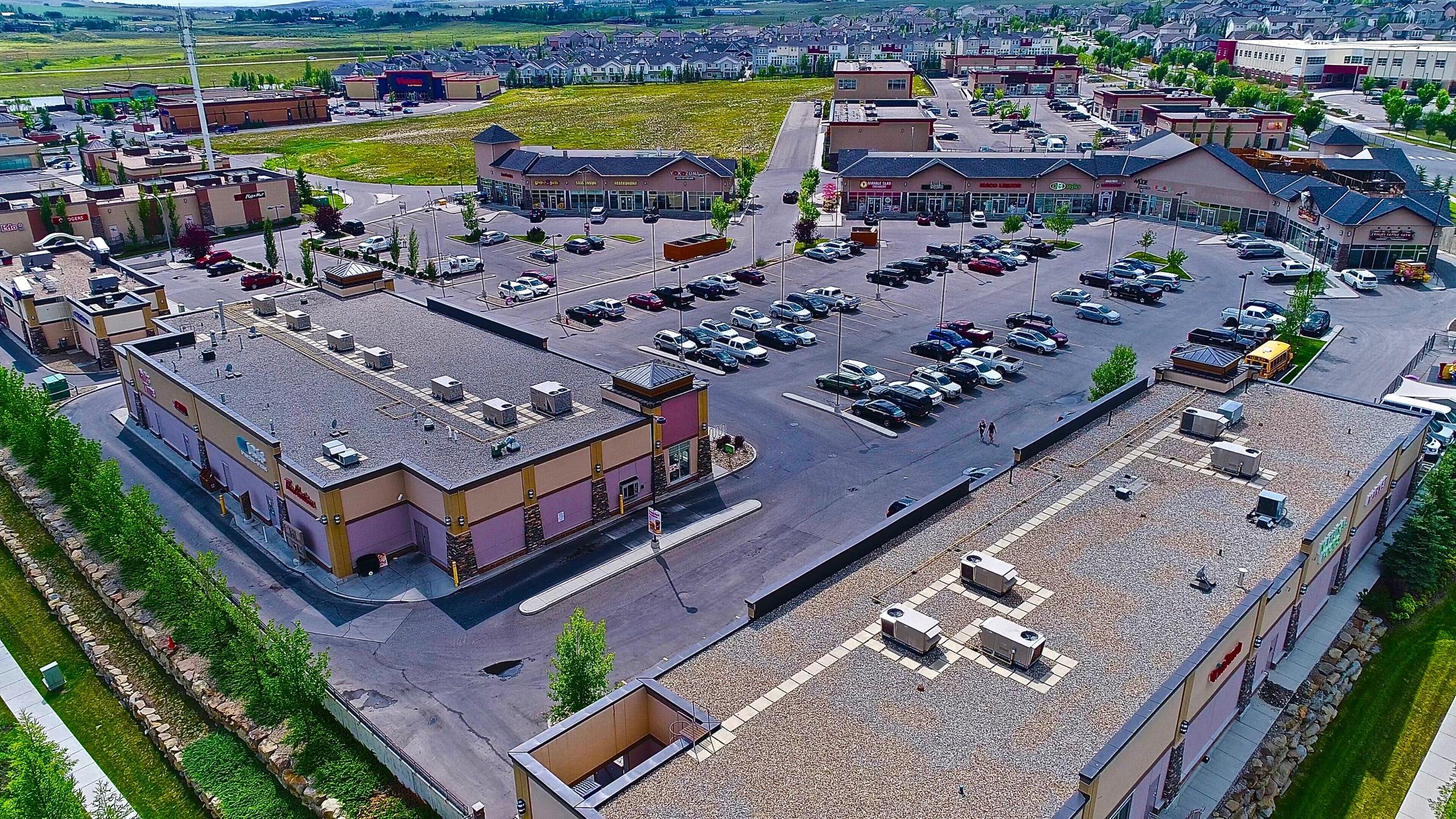 Westmount Plaza completed retail development, Okotoks